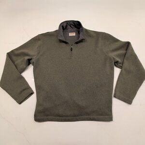 Wrangler Sz 2XL Authentics Pullover Men Fleece Quarter Zip Sweater Outdoors Gorp